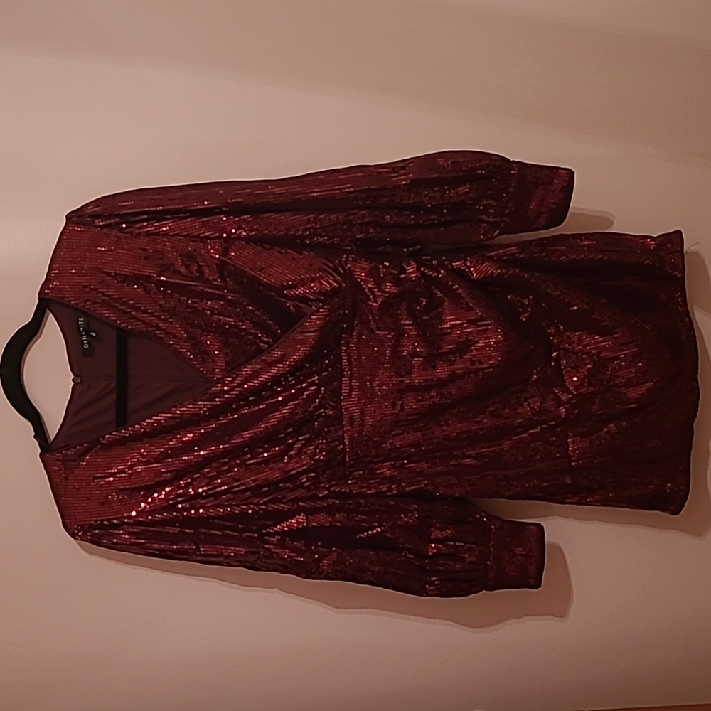 Dynamite Red Sequence Dress